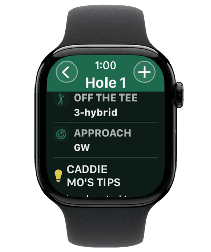 Actual Apple Watch caddie tips
